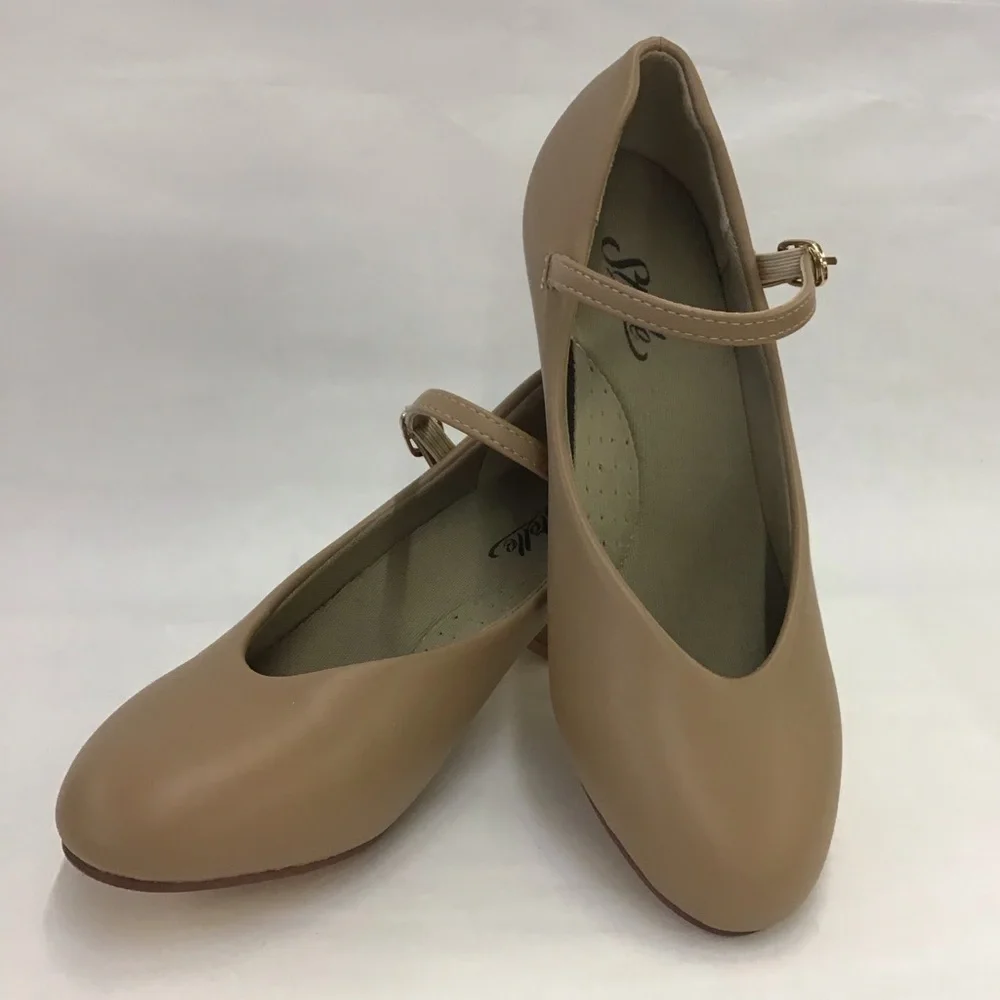 Stelle 1.5 Character Dance Shoes, Girls Shoe Tan Size 4